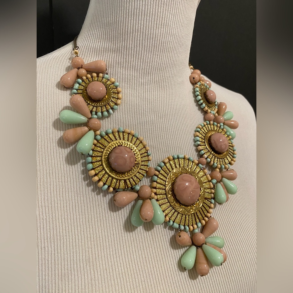 Statement Bib Necklace - Picture 3 of 8